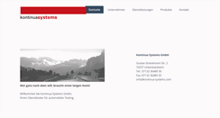 Desktop Screenshot of kontinua-systems.com