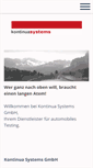 Mobile Screenshot of kontinua-systems.com